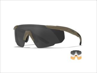 Тактические очки Wileyx Saber Advanced 308T оправа тан три линзы